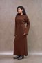 Brown Knitwear Dress - 6