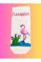 4-Piece Special Series Happy Colorful Flamingo Patterned Socks Fun Comfortable Stylish Design Style Socks - 4