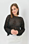 Women's Boat Neck Knit Detail Sweater - 6