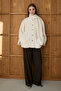 Women's Stone Plush Shawl Collar Oversized Cardigan - 4