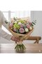 Newspaper Patterned Flower Wrapping Paper 5Pcs, Double Printing Matte Opp Gift Bouquet Paper, Kraft, 58X58 cm - 2