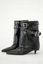 Ravnor Women's Buckle Heeled Boots Black