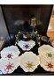 Colorful Stone Design 6-Piece Coffee Presentation Napkins, Stone Cocktail Napkins, Presentation Holder, Pearl Napkin - 7