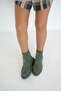 Senya Elastic Women's Genuine Suede Leather Boots Green - 4