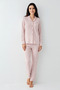 Women's Dusty Pink Buttoned Collar Modal-Cotton 2-Piece Pajama Set Vr.11.P90.C81.Y01 - 7