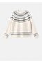 Jacquard Round Neck Sweater - 3