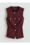 Vizyon New Season Crew Neck Belted Women's Vest - 5