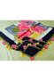Handmade Needlework, Shuttle and Crochet Embroidery, Cheesecloth Yemeni, Scarf, 4-Sided Embroidered 100X100 cm - 4
