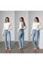 Women's Crew Neck Finger Detail Bodysuit 3-Piece Set – Black White Brown - 4