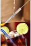 5Pcs Bendable Stainless Steel Drinking Straws and Detail Cleaning Brush Spiral Brush - 2