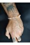 Beige Color Natural Stone Agate Stone Bracelet Unisex - 3