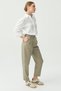 Women's Pleated Fabric Trousers - 3