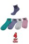 4 Pairs of Labubu Themed College Socks – Patterned Colorful Women's Set