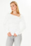 Asymmetrical Collar Gold Buckle Blouse