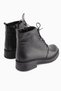 Karol Genuine Leather Black Lace-Up Women's Boots - 5