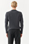 Men's Circular Neck Rice Knit Tricot Sweater Em2113 - 6
