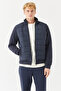 Men's Zippered Slim Coat - 7