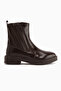 Lena Brown Women's Boots with Rubber Detail - 2