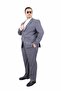 Men's Large Size 6 Drop Suit Paris 071010 Fume