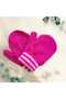 Fingerless Baby Girl Gloves Fuchsia Knitted Gloves 0-3 Years Old - 2