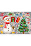 New Year Themed Large Glass and Wall Sticker Set (44X30 cm 2 Pieces) - 2