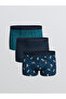 Ozmarka New Season Standard Fit Cotton Flexible Men's Boxer 3-Pack