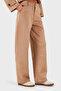 Relaxed Fit Normal Gel Wide Leg Suede Pants Trousers 68672644Suede - 4