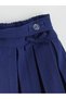 Two Mt Shop Quality Lcw Kids Navy Blue Gabardine Plain Short Girls Skirt - 2