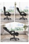 Ergonomic Office Chair, Computer Chair with PU Leather, Reclining Backrest, Retractable Foot Pedals - 6