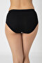 3 Pack Black 100% Cotton High Waist Heart Panties - 5