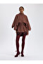 Brown Belted Short Blouse