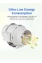 150 mm - 6 inch Diameter In Line Bathroom Extractor Fan Loft Mounted Inline Shower Ceiling - 3