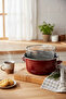 Nostalji Frying Pan Burgundy 22 cm - 3