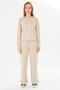Women's Modal Fabric Comfortable Fit Tracksuit Set Beige 8509-B