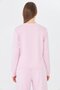 Women's Modal Fabric Comfortable Fit Tracksuit Set Pink 8509-P - 8