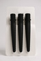 3-Piece Black Color Pen Buckle Set - 2