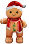 Standing Giant Hat Cookie Man Foil Balloon Christmas Balloon Decoration 158-100 cm - 2
