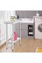 HARDURA Stainless Steel Commercial Work Table 24×12 in with Undershelf & 2" Backsplash NSF 430 - 7