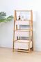 Bamboo Cream 3-Basket Organizer 700751 - Wooden Hobby Basket Toy Basket Organizer