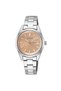 Women's Dress Quartz Watch - Salmon / Stainless Steel / 29.8 mm - 2