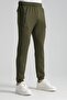 Khaki Men's Jogger Sweatpants with Pocket Detail - 3