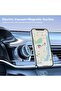 Magnetic Car Phone Holder - 360° Adjustable Dashboard Mount, Strong Lock Base (AF12 Black) - 8