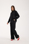 Satin Textured Pants Shirt Set |   Satin Textured Two Piece Shirt and Pants Set - 3