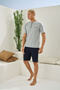 New Season Summer Button Collar Luxury Design Pajama Set - 7
