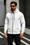 Men's Trend Winter White Oversized Sweatshirt - 2