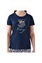 Friday Feelings Navy Blue Women's Short Sleeve Pajama Set - 5