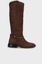 Suede Leather Buckle Boots Boots Pc55048