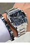Functional Men's Watch with Rectangular Design