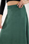 Women's Hijab Suede Flared Maxi Skirt - 7
