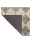 Gray Cream Baklava Geometric Woven Base Washable Carpet Miravip9095 - 5